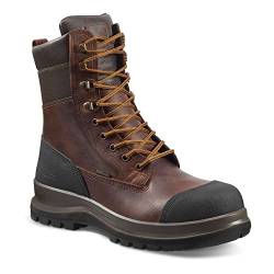 Carhartt Herren Detroit Rugged Flex® Wasserfester, 20 cm hoher S3-Sicherheitsstiefel, Dunkelbraun, 41 von Carhartt