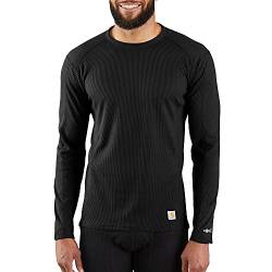 Carhartt Herren Force Midweight Classic Thermo-Unterhemd, langärmelig Baselayer-Shirt, schwarz, Groß von Carhartt