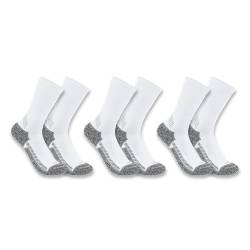 Carhartt Herren Force Mittelschwere, 3er-Pack Socken, weiß, XL von Carhartt