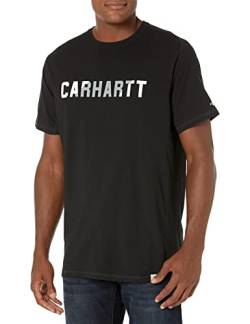 Carhartt Herren Force Relaxed Fit Midweight Short Sleeve Raglan Arbeits-T-Shirt, Black Gr. L von Carhartt