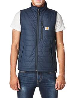 Carhartt Herren Gilliam Weste (Regular und Big & Tall Größen) Work Utility Oberbekleidung, Navy, Small von Carhartt