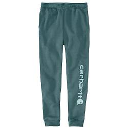 Carhartt Herren-Jogginghose mit lockerer Passform, mittelschwer, konisch, Logo-Grafik, Sea Pine Heather, Groß von Carhartt