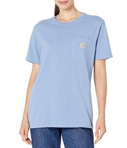 Carhartt Herren K87 Arbeitskleidung Tasche Kurzarm T-Shirt Arbeit Utility T-Shirt, Skystone, M von Carhartt