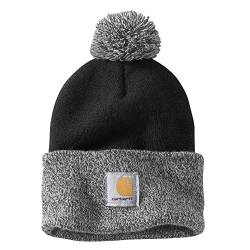 Carhartt Herren Knit Pom-Pom Cuffed Beanie, Schwarz, OFA von Carhartt