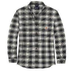 Carhartt Herren Langarmhemd Flannel L/S Plaid Shirt, Farbe:Malt, Größe:S von Carhartt