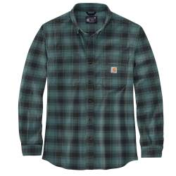 Carhartt Herren Langarmhemd Flannel L/S Plaid Shirt, Farbe:sea Pine, Größe:L von Carhartt