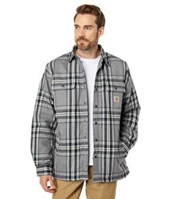 Carhartt Herren Langarmhemd Flannel Sherpa Lined Shirt, Farbe:Asphalt, Größe: L von Carhartt