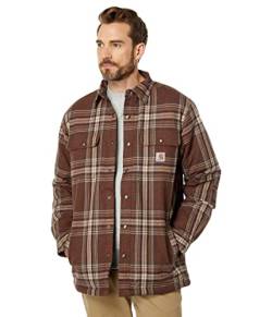 Carhartt Herren Langarmhemd Flannel Sherpa Lined Shirt, Farbe:Burnt Sienna, Größe: L von Carhartt