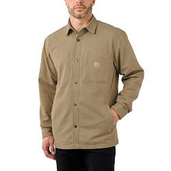 Carhartt Herren Langarmhemd Fleece Lined Snap Front, Farbe:Dark Khaki, Größe: XXL von Carhartt