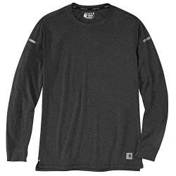 Carhartt Herren Lightweight Durable Relaxed Fit Long-Sleeve T-Shirt, Farbe: Carbon Heather, Größe: L von Carhartt