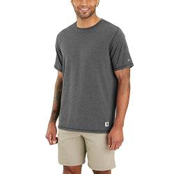 Carhartt Herren Lightweight Durable Relaxed Fit Short-Sleeve T-Shirt, Farbe: Carbon Heather, Größe: XXL von Carhartt
