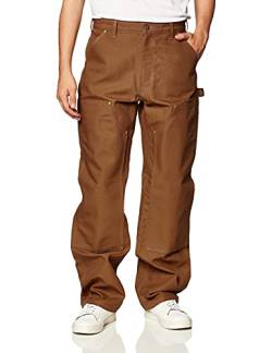 Carhartt Herren Loose Fit Firm Duck Arbeitshose mit verstärkter Vorderseite, Carhartt® Braun, W33/L32 von Carhartt