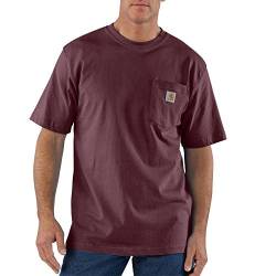 Carhartt Herren Loose Fit Heavy Weight Short Sleeve Pocket T-shirt (Groß & Groß) T-Shirt, Port, 4XL von Carhartt