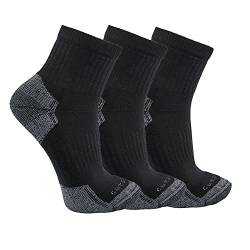 Carhartt Herren Mittelschwere Baumwollmischgewebe, 3 Stück Socken, schwarz, Large von Carhartt