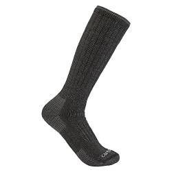 Carhartt Herren Mittelschwere Stiefelsocken aus synthetischem Wollgemisch Socken, Anthrazit meliert, Medium von Carhartt
