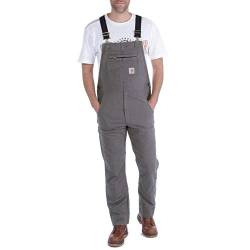 Carhartt Herren Rugged Flex® Relaxed Fit Canvas-Latzhose, Kiesel, W48/L32 von Carhartt