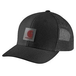 Carhartt Herren Rugged Flex Twill Mesh Back Logo Patch Cap, Schwarz, Einheitsgröße von Carhartt