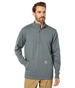 Carhartt Herren Sweatshirt Relaxed Fit Heavyweight Long-Sleeve 1/2-Zip Thermal Shirt, Farbe:elm Heather, Größe:2XL von Carhartt