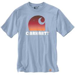 Carhartt Herren T-Shirt Heavy C Graphic, Farbe:Fog Blue, Größe:M von Carhartt