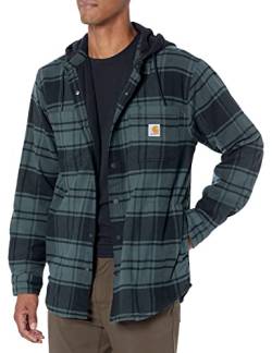 Carhartt Herren Übergangsjacke Flannel Fleece Lined Hooded, Farbe:elm, Größe: L von Carhartt