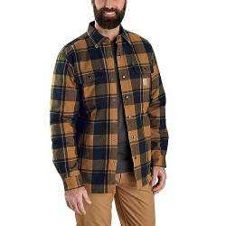 Carhartt Herren Übergangsjacke Flannel Sherpa-Lined, Farbe:carhartt brown, Größe:M von Carhartt