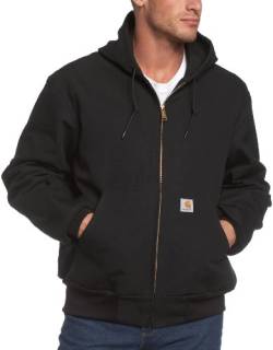 Carhartt J131 Herren Kapuzenjacke Ente Active Hoodie - Schwarz - 4X-Large von Carhartt