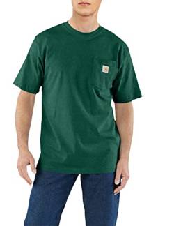Carhartt Men's K87 Workwear Pocket Short Sleeve T-Shirt (Regular and Big & Tall Sizes), North Woods Heather, 5X-Large von Carhartt