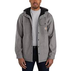 Carhartt Men's Rain Defender® Relaxed Fit Heavyweight Hooded Shirt Jac, OILED WALNUT HEATHER, XXL von Carhartt