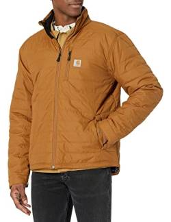 Carhartt Men's Rain Defender Relaxed Fit Lightweight Insulated Gilliam Jacket, Brown, XL von Carhartt