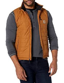 Carhartt Men's Rain Defender Relaxed Fit Lightweight Insulated Vest, Brown, XXL von Carhartt
