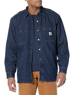 Carhartt Relaxed Fit Denim Fleece Lined Snap-Front Shirt von Carhartt