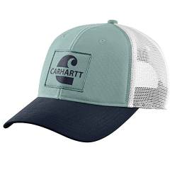 Carhartt Unisex Canvas Mesh-Back Core Graphic Cap, Farbe: Blue Surf von Carhartt