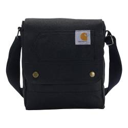 Carhartt Unisex Tasche mit Schnappverschluss, langlebig, verstellbar, mit Klappverschluss, Everyday Crossbody Snap (Schwarz) von Carhartt