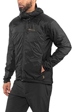 Carinthia TLG Jacket Atmungsaktive, isolierte, ultra-leichte Übergangs-Jacke Herren, winddicht mit Kapuze, Thermo-Jacke für Sport und Freizeit (Schwarz, M) von Carinthia