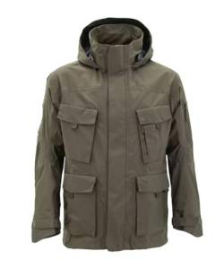 Carinthia TRG Jacket Atmungsaktive Nässeschutz-Jacke Herren Regenjacke, wasserdichte, winddichte Outdoor-Jacke mit Kapuze, Oliv von Carinthia