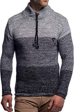 CARISMA Herren Pullover Strickpullover mit Schalkragen 7576, Black, S von Carisma