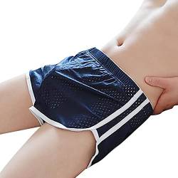 Caritierily Boxershorts Herren Seide Herrenunterwäsche, sexy, Bequeme, schlanke, einfarbige, viereckige Unterwäsche, Sportunterwäsche von Caritierily