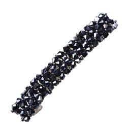 Haarklammern Hochzeit Rot Bling Strass Prom Pins Haarspangen Weiß Sparkly Hairgrip Haar Kopfbedeckung Zubehör für Party Hochzeit Täglich Dänischer Schmuck (Navy, One Size) von Caritierily