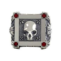 Halloween-Ring Europäischer und amerikanischer kreativer Retro-Diamantring Tarp Ringe (Silver, 14) von Caritierily