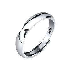 Herrenmode Ring Kreatives Geschenk Öffnungsring Mädchen Ring Senior Zeigefinger Ring Einstellbare Größe Ring Tägliche Abnutzung Ringe Silber 925 Verstellbar (I, A) von Caritierily