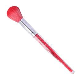 Pinsel für Nägel Bunte lockere Blushs-Make-up-Puder 6 Pinsel NailArt Farben Bürsten weiche Pinsel Foundation Make-up-up für tägliche (Red, One Size) von Caritierily