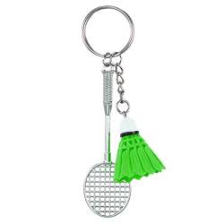 Schlüsselanhänger personalisiert Kreative Geschenke Badminton Schlüsselanhänger Cartoon Badminton Charm Student Tasche Anhänger Sportartikel Mini Badminton von Caritierily