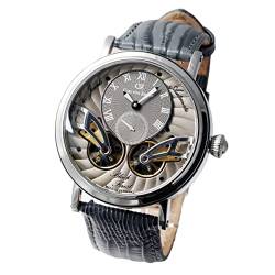 Carl von Zeyten Herren Analog Automatik Uhr mit Leder Armband CVZ0017SGYS von Carl von Zeyten