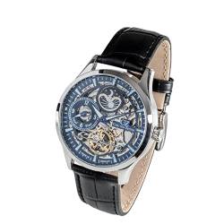 Carl von Zeyten Herren Analog Automatik Uhr mit Leder Armband CVZ0063BLS von Carl von Zeyten