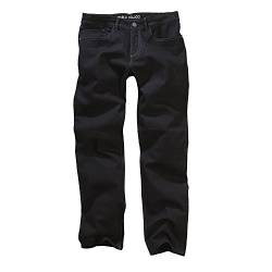 Carlo Colucci Herren Stretch 5-Pocket Trend Jeans Hose Mod. Enrico, Regular Gerade (33/30, 7293 Black Denim) von Carlo Colucci