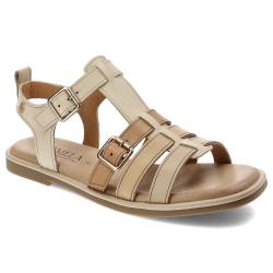 Beige Sandalen Carmela Flache Schuhe von Carmela