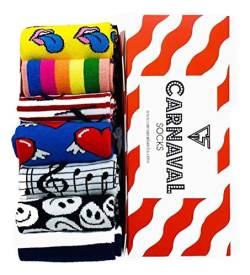 Carnaval Baumwollsocken, niedlich, bedruckt, modische Socken für Männer, Frauen und Kinder von Carnaval