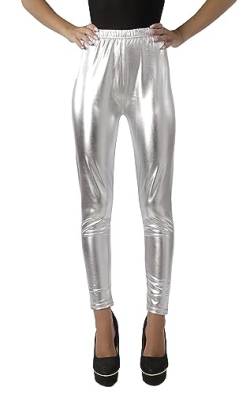 Carnavalife Leggings für Damen, lang, glänzend, elastisch, stylish, Sport-Leggings, Metallic-Effekt, hoher unisex, Frauen-Leggings, schlicht, matt, ohne Glanz, für Yoga und von Carnavalife