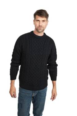 Aran Pullover (Large, Charcoal) von Carraig Donn