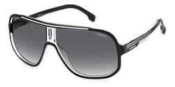 Carrera Unisex 1058/s Sunglasses, 80S/9O Black White, 63 von Carrera